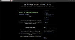 Desktop Screenshot of fleurdemandarine.blogspot.com