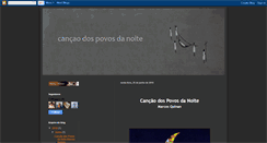Desktop Screenshot of cancaodospovosdanoite.blogspot.com