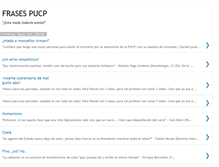 Tablet Screenshot of frasespucp.blogspot.com