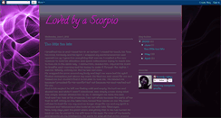 Desktop Screenshot of lovedbyascorpio.blogspot.com