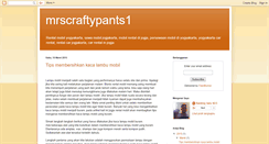 Desktop Screenshot of mrscraftypants1.blogspot.com