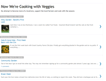 Tablet Screenshot of cookingwithveggies.blogspot.com