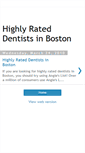 Mobile Screenshot of highlyrated-dentists-boston.blogspot.com