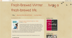 Desktop Screenshot of freshbrewedwriter.blogspot.com