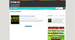 Desktop Screenshot of mynamealia.blogspot.com