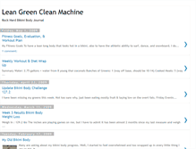 Tablet Screenshot of leanmachinefitness.blogspot.com