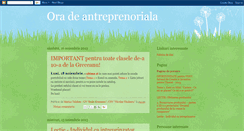 Desktop Screenshot of antreprenoriala.blogspot.com