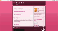 Desktop Screenshot of creativeexile.blogspot.com