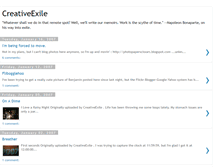 Tablet Screenshot of creativeexile.blogspot.com