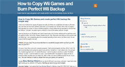 Desktop Screenshot of learnhowtocopywiigames.blogspot.com