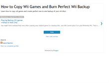 Tablet Screenshot of learnhowtocopywiigames.blogspot.com