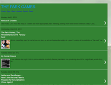 Tablet Screenshot of dparkgames.blogspot.com