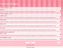 Tablet Screenshot of funcakerecipes.blogspot.com