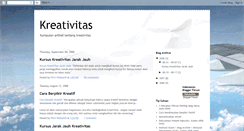 Desktop Screenshot of kreativitas.blogspot.com