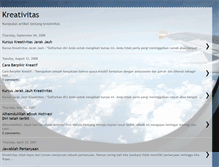 Tablet Screenshot of kreativitas.blogspot.com