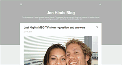 Desktop Screenshot of jonnyhinds.blogspot.com