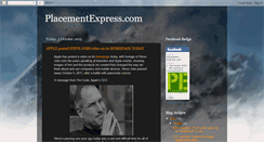 Desktop Screenshot of placementexpress.blogspot.com