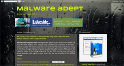 Desktop Screenshot of malwareadept.blogspot.com