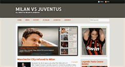 Desktop Screenshot of milan-juventus.blogspot.com