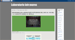 Desktop Screenshot of laboratoriointrmuros.blogspot.com