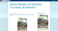 Desktop Screenshot of mediamaratonmedellin.blogspot.com