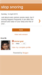 Mobile Screenshot of killsnoring.blogspot.com