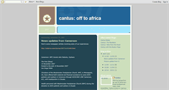 Desktop Screenshot of cantusinafrica.blogspot.com
