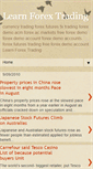 Mobile Screenshot of learn-forex4trading.blogspot.com