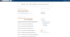 Desktop Screenshot of howtooptimizeyourblog.blogspot.com