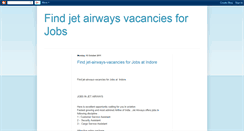 Desktop Screenshot of jet-airways-vacancies.blogspot.com
