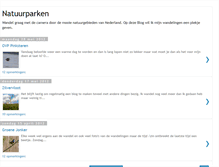 Tablet Screenshot of natuurparken.blogspot.com
