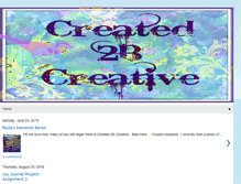 Tablet Screenshot of created2bcreative.blogspot.com