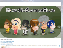 Tablet Screenshot of homonosapiensblog.blogspot.com