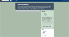 Desktop Screenshot of confetticreations.blogspot.com