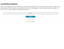 Tablet Screenshot of confetticreations.blogspot.com