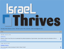 Tablet Screenshot of israel-thrives.blogspot.com