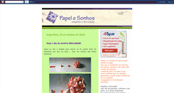 Desktop Screenshot of papelesonhos.blogspot.com