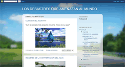 Desktop Screenshot of losdesastresqueamenazanalmundo.blogspot.com