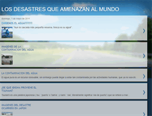 Tablet Screenshot of losdesastresqueamenazanalmundo.blogspot.com