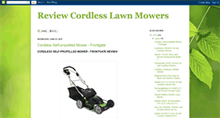 Desktop Screenshot of cordless-mower.blogspot.com