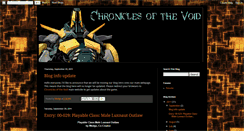 Desktop Screenshot of chroniclesofthevoid.blogspot.com