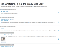 Tablet Screenshot of beadyeyedlady.blogspot.com
