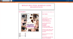 Desktop Screenshot of koreanbigeyes-readystock.blogspot.com