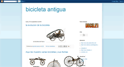 Desktop Screenshot of bicicleta-antiguaporgonzalo.blogspot.com