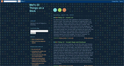 Desktop Screenshot of mels23things.blogspot.com