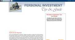 Desktop Screenshot of personal-investment-tips-guide.blogspot.com