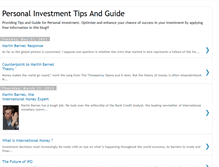 Tablet Screenshot of personal-investment-tips-guide.blogspot.com