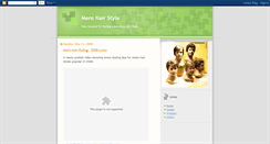 Desktop Screenshot of mens-hair-style.blogspot.com