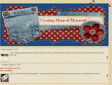 Tablet Screenshot of creatingmagicalmoments.blogspot.com