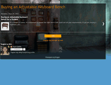 Tablet Screenshot of buyinganadjustablekeyboardbench.blogspot.com